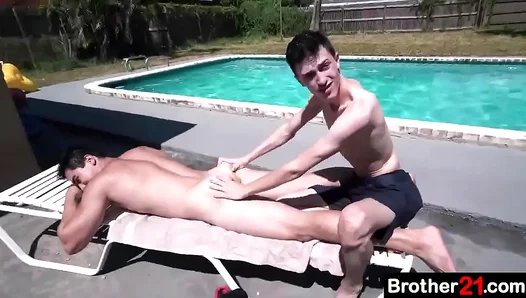 Stepbrothers Hot Summer Secret by the Pool – Wild Teens 18+