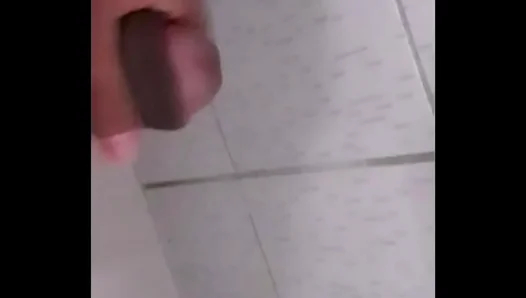Huge Brazilian Stud Cums Hard in Forbidden Bathroom Hookup – 18+