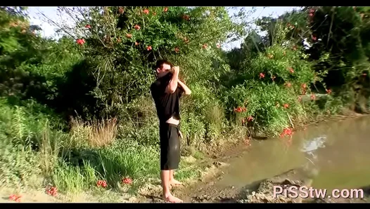 Chugs His Steaming Piss Cums Hard – Twisted Pleasure Ahead – TwistFetish 18+