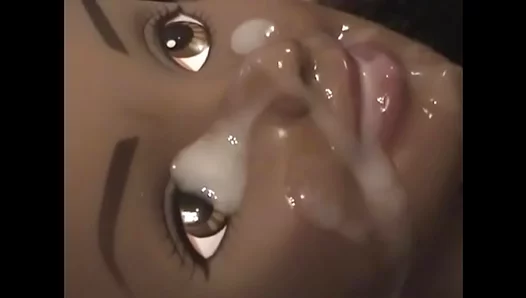 Barbie Gets Facialed Hard While Jerking Off Wildly – Steamy Solo Scene