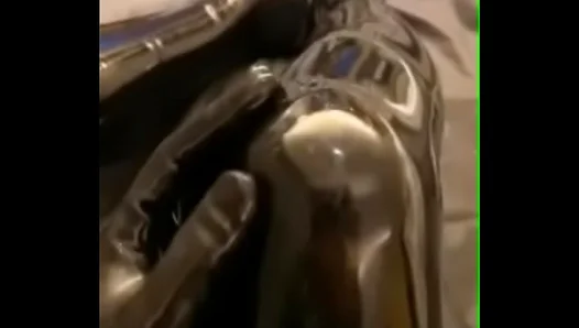 Bound by Desire: Submissive Serves His Dominant Lover in Shiny Latex – XXXGayScene 18+