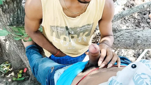 Under the Mango Trees: Young Stud Masters Blowjob Pleasure – Hindi Gay XXX