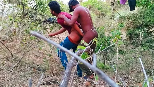 Stepbrothers Seduce Rugged Trucker in Hot Forest Encounter – Gay XXX Thrills