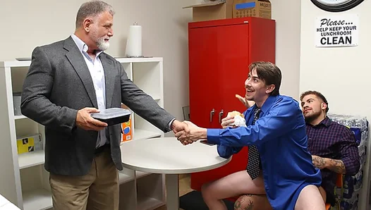 Hot Office Temptation: New Guy Teases Jack Hunter Keith Foxxx – Steamy Gay Encounter