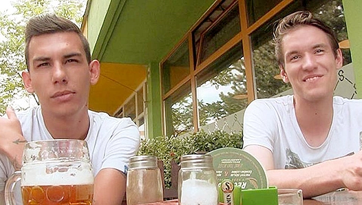 Beer-Fueled Fun: Two Horny Twinks Swap Beer for Big Dick Action – GayXXX