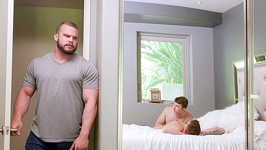 Gunner Nathan Dax Heat Up the Sheets in Steamy Neighbor Threesome – TinyGays 18+