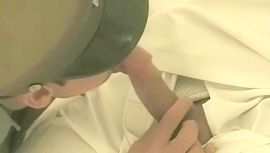 Sailors Hot Blowjob Explosive Cumshot in Naval Locker Room – Gay XXX