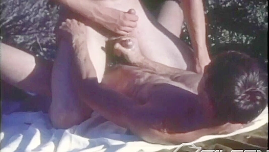 Two Ripped Retro Guys Bareback Under the Sun – Vintage Gay Sex by Falcon Studios