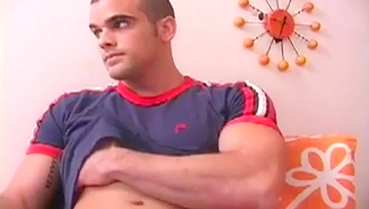 admires his hot body while jacking off—Sebastins steamy solo session – circle jerk boys