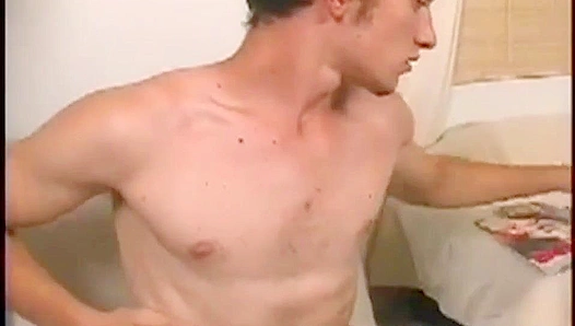 Hairy Jerry Shows Off His Thick Hard-on in Steamy Group Jerk-off – 18+