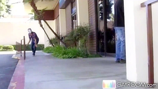 Masked Stranger Ignites Steamy Bareback Ride – Pants Off at GayRoom