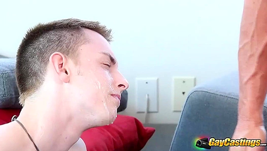 His Audition Culminates in a Steamy, Cum-Filled Facial — GayRoom 18+