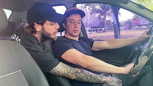 Jonas Matt Plugs Chiwi Blacks Tight Ass in Hot Car Ride – 18+