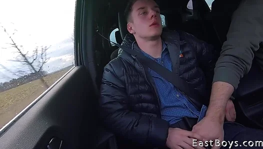 Victor Schumann Gives Mind-Blowing Blowback in Car Passion Scene – GayXXX