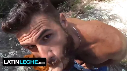 Bearded Latino Stallion Takes Strangers Load Deepthroat Under Open Sky – LatinLeche 18+