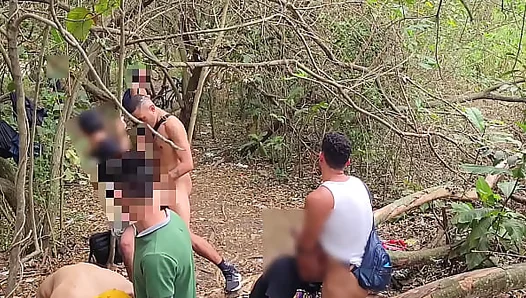 Steamy Forest Encounter: Wild Sex With Horny Strangers Among the Trees – GayPornForest 18+