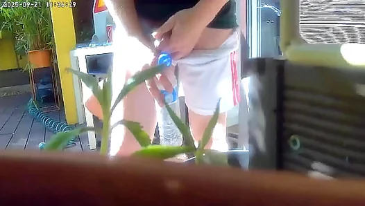Redhead Teen Caught Mid-Piss — Dirty Watersports Fun Turns to Hungry BJ – 18+