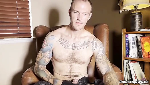Christian Wilde Commands Submission — Slave Worships His Dominant Cock – GayPorn 18+
