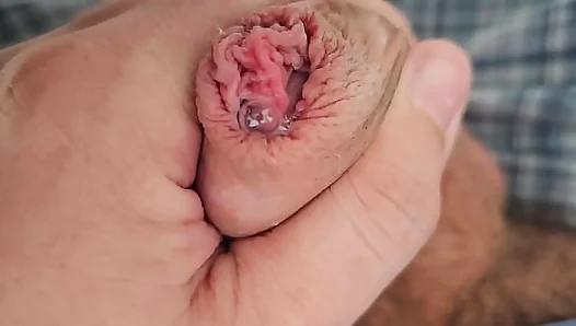 From Soft to Soaking Wet: Intimate Close-Up of a Thirsty Dick Begging to Be Sucked –