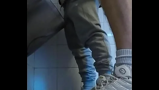 Sweat-Slicked Sneaker Guys Exchange Steaming Hand Jobs in Public Stalls – Raw Gay Action