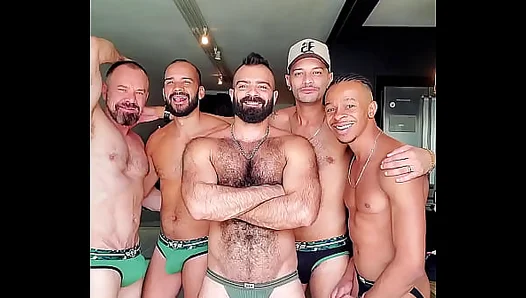 Laugh Then Bang: Chilling Leads Straight to Hot Gay Orgy Action – 18+