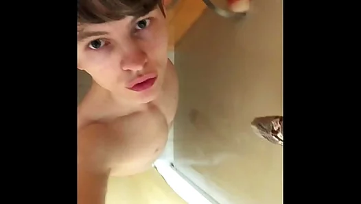 Huge Jock Fucks Handle in Locker Room — Thick Load Shots Across Tiles – 18+