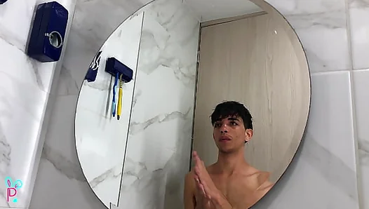 Cute Latino Twink Reveals Huge Erect Cock in Steamy Solo Session – HotNakedTwinks 18+
