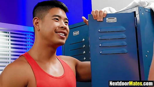 Big-Dicked Jock Fuels Passionate Encounter With Hungry Asian Stud – Hot Gay Sex Scene