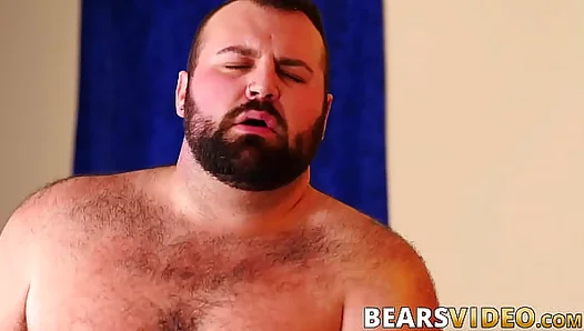 Big Bear Impaled: Thick Cock Destroys Tight Hole – GayPorn.com