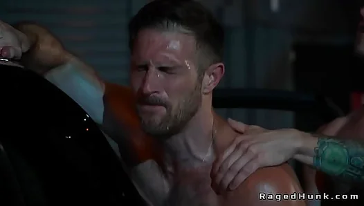 Rough Trunk Bang: Hot Gay Encounter in Dark Alley Garage – 18+