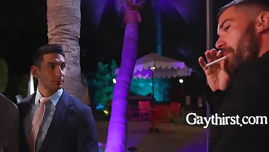 Six Horny Jocks Crash Dinner — What Follows is Raw Gay Desire – 18+
