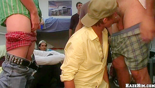College Jocks Test Limits in Hot, Steamy Initiation Rituals – GayHaze 18+