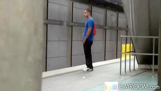 Secret Touches: Horny Guy Jams Hard Dick Under Coat in Public — SneakyStroke