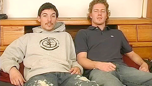 Blond Brothers Exchange Dirty Talk Before Jerking Off Together – Hot Group Moment