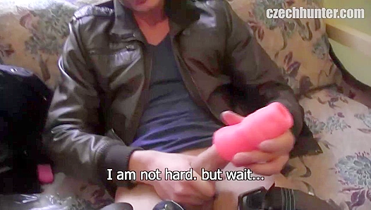 Intense Fleshlight Session Turns into Wild Blowjob Action – CzechHunter XCLUSIVE