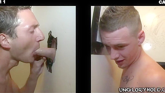 Curious Jock Discovers Bliss at a Sizzling Glory Hole – Wild Gay Fun 18+