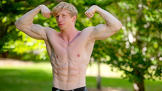 Jesses Ripped Body Trembles as He Takes a Huge Load Deep Throat – CorbinFisher