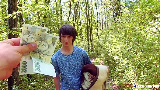 Wild Forest Fuck: Long-Haired Czech Twink Gets Rough Anal Outdoors – 18+