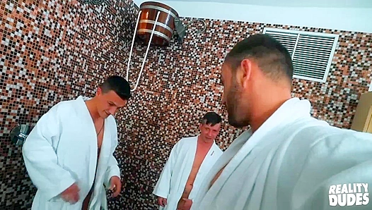 Steam Room Heat: Tony, Vito, Dom, Ryu Ryan Cage Fuel Lustful Fire — RealityDudes
