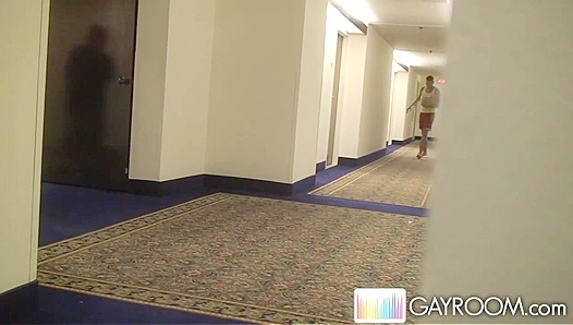 Dildo Play in Luxury Hallway — Steamy Gay Hookup Undercover – XXX