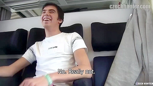 Adorable Czech Teen Sucks Huge Cock on Crowded Train – Wild Amateur Ride 18+