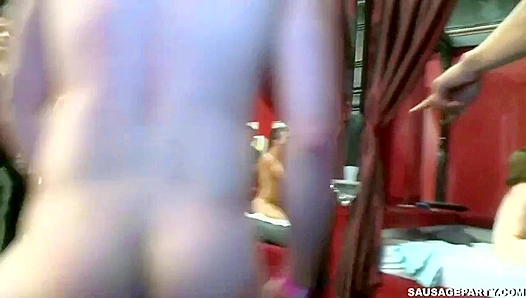 Clothed Guys Watch as Massive Cock Steals the Show – Wild CFNM Hookup XXL 18+
