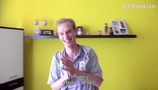 Blonde Boy Bends Over for Hard Anal Punishment — DebtDandy 18+