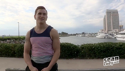 Garrett Jerks Off Facing His Sexy Reflection – Sultry Solo by Sean Cody