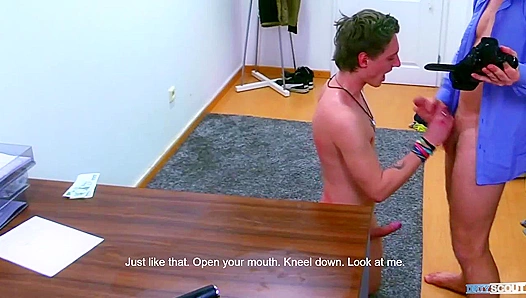 Green-Haired Twink Gets Pounded Hard by Filthy Scout — No Condom Raw Assfuck