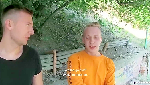 Hot Outdoor POV: Threesome Action With Hung Twink Duo – XXX Gay