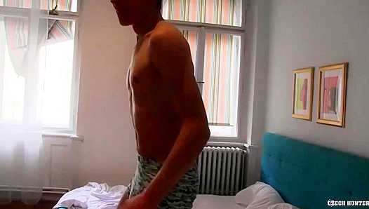 Slender Twink Takes Hard POV Pound — Hairy Legs Squeeze Tight – GayXXX
