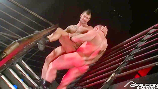Hardbodies Clash: Adam Kills on Stairs with Samuel Colt – FalconStudios 18+