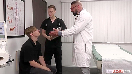 Dr. Marco Napolinis Seductive Touch: Hot Gay Three-Way Encounter – 18+