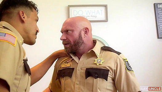 Intense Bareback Rides: Older Cops Take Control of Wild Young Boys – GayPound 18+